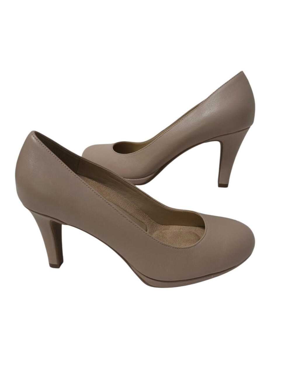 Naruralizer Michelle Tender Taupe Leather Corporate Chic Pumps Sz 9W